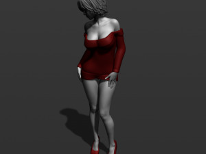 pretty woman part 5 3d print model 3D-Druckmodell