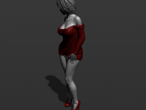 pretty woman part 5 3d print model 3D-Druckmodell