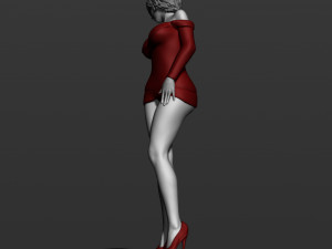 pretty woman part 5 3d print model 3D-Druckmodell