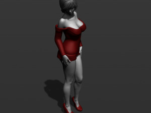 pretty woman part 5 3d print model 3D-Druckmodell
