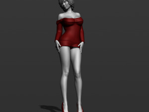 pretty woman part 5 3d print model 3D-Druckmodell