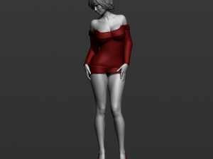 pretty woman part 5 3d print model 3D-Druckmodell