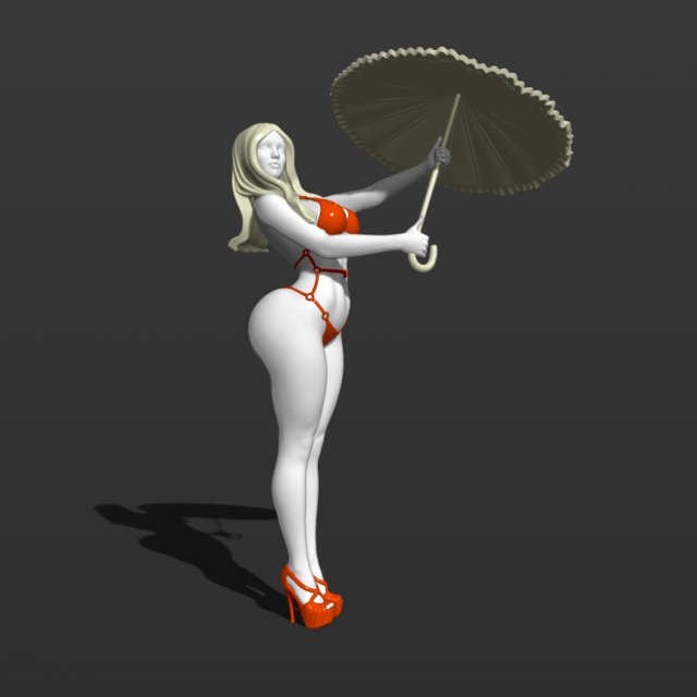 sexy mary poppins free 3d print model Modelo de impresión 3D .c4d .max .obj .3ds .fbx .stl .blend 