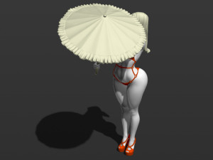 sexy mary poppins free 3d print model Modelo de impresión 3D
