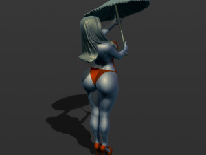sexy mary poppins free 3d print model Modelo de impresión 3D