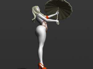 sexy mary poppins free 3d print model Modelo de impresión 3D