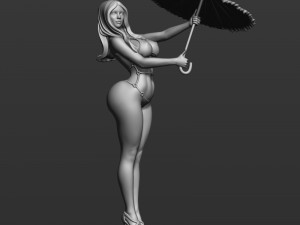 sexy mary poppins free 3d print model Modelo de impresión 3D