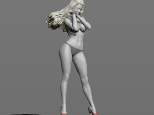 girl in the wind Modelo de Impressão 3D