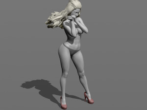 girl in the wind 3D प्रिंट मॉडल