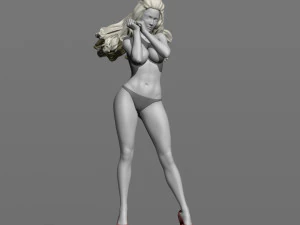 girl in the wind 3D Print Model
