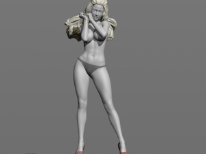 girl in the wind 3D प्रिंट मॉडल