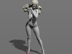 girl in the wind 3D Print Model