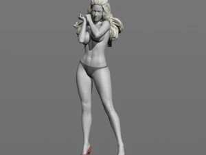 girl in the wind 3D Print Model
