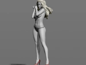girl in the wind 3D Print Model