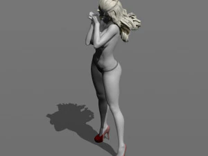 girl in the wind 3D Print Model