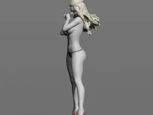 girl in the wind 3D Print Model