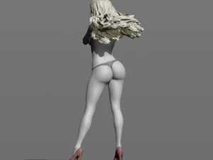 girl in the wind 3D Print Model