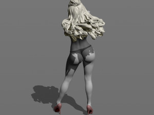 girl in the wind 3D प्रिंट मॉडल