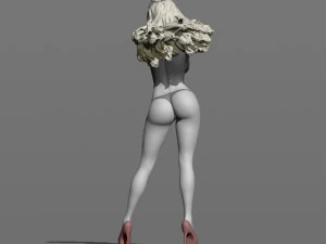 girl in the wind 3D Print Model
