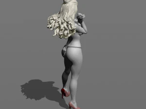 girl in the wind 3D Print Model