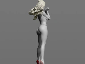 girl in the wind 3D Print Model