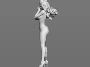 girl in the wind 3D Print Model