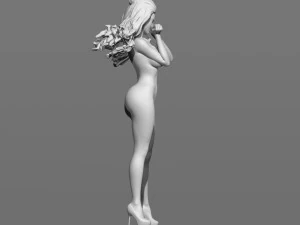 girl in the wind 3D Print Model