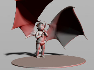 baby demon 3D Print Model