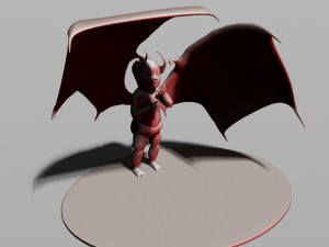 baby demon 3D 打印模型
