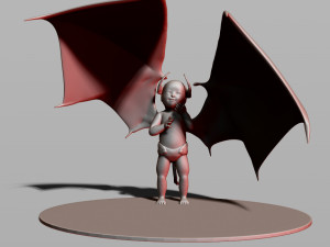 baby demon 3D 打印模型