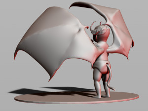 baby demon 3D 打印模型