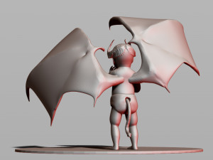 baby demon 3D 打印模型