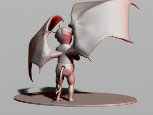 baby demon 3D 打印模型