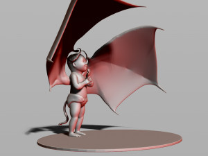 baby demon 3D 打印模型