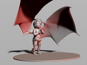 baby demon 3D 打印模型