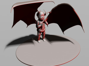 baby demon 3D 打印模型
