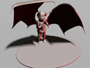 baby demon 3D Print Model
