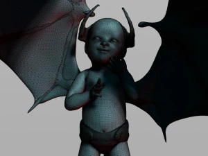 baby demon 3D Print Model