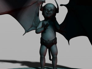 baby demon 3D 打印模型