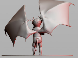 baby demon 3D 打印模型