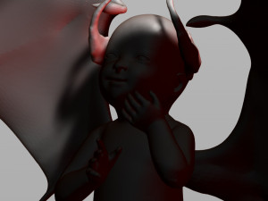 baby demon 3D 打印模型