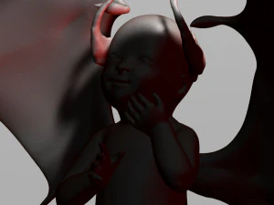 baby demon 3D Print Model