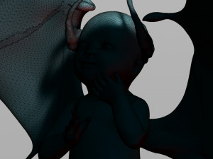 baby demon 3D 打印模型