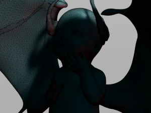 baby demon 3D Print Model