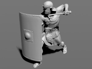 roman legionnaire Modello di stampa 3D