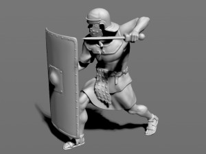 roman legionnaire Modello di stampa 3D