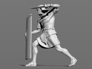 roman legionnaire Modello di stampa 3D