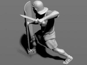 roman legionnaire Modello di stampa 3D
