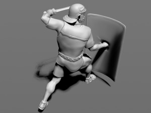 roman legionnaire Modello di stampa 3D