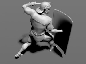 roman legionnaire Modello di stampa 3D